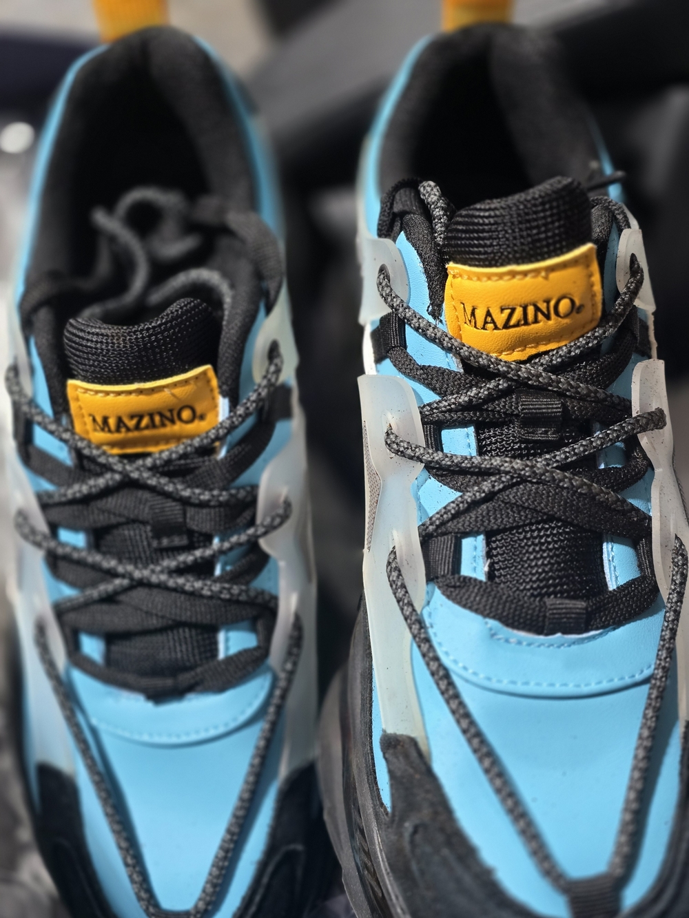 Men's size 9 Blue and Black Athletic Sneakers